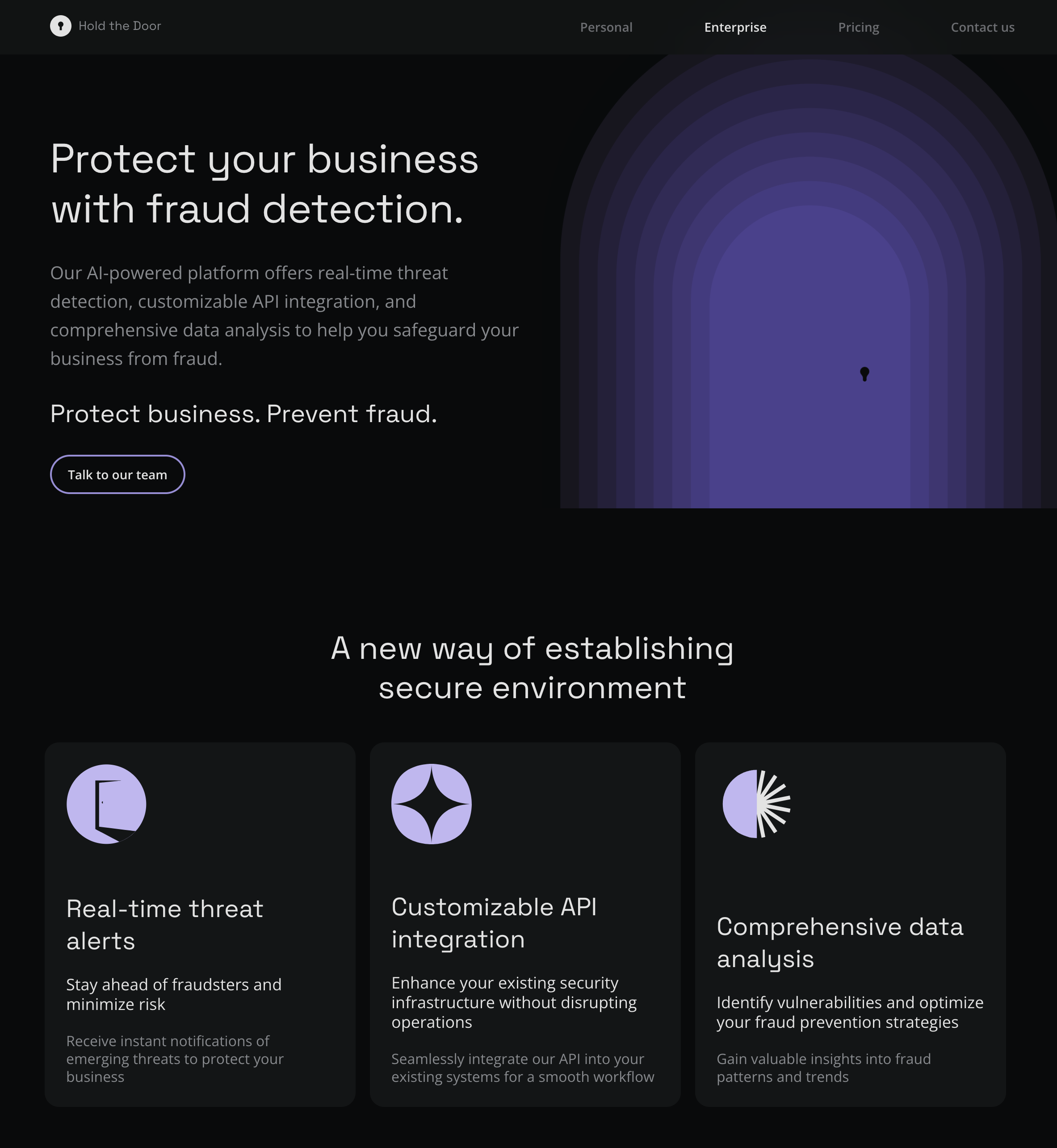 Hold the Door anti-fraud overview